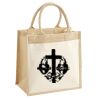 Cotton Pocket Jute Midi Tote Thumbnail