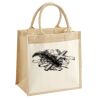 Cotton Pocket Jute Midi Tote Thumbnail