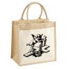 Cotton Pocket Jute Midi Tote Thumbnail