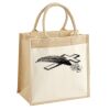 Cotton Pocket Jute Midi Tote Thumbnail