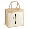 Cotton Pocket Jute Midi Tote Thumbnail