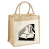 Cotton Pocket Jute Midi Tote Thumbnail