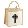 Cotton Pocket Jute Midi Tote Thumbnail
