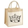 Cotton Pocket Jute Midi Tote Thumbnail