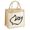 Cotton Pocket Jute Midi Tote Thumbnail