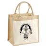 Cotton Pocket Jute Midi Tote Thumbnail
