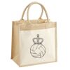 Cotton Pocket Jute Midi Tote Thumbnail
