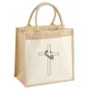 Cotton Pocket Jute Midi Tote Thumbnail