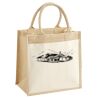 Cotton Pocket Jute Midi Tote Thumbnail