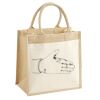 Cotton Pocket Jute Midi Tote Thumbnail