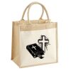 Cotton Pocket Jute Midi Tote Thumbnail