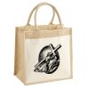 Cotton Pocket Jute Midi Tote Thumbnail