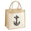 Cotton Pocket Jute Midi Tote Thumbnail