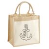 Cotton Pocket Jute Midi Tote Thumbnail