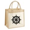 Cotton Pocket Jute Midi Tote Thumbnail