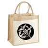 Cotton Pocket Jute Midi Tote Thumbnail