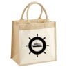 Cotton Pocket Jute Midi Tote Thumbnail