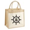 Cotton Pocket Jute Midi Tote Thumbnail