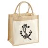 Cotton Pocket Jute Midi Tote Thumbnail