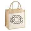 Cotton Pocket Jute Midi Tote Thumbnail