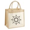 Cotton Pocket Jute Midi Tote Thumbnail