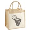 Cotton Pocket Jute Midi Tote Thumbnail