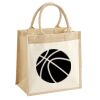 Cotton Pocket Jute Midi Tote Thumbnail