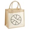 Cotton Pocket Jute Midi Tote Thumbnail