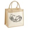 Cotton Pocket Jute Midi Tote Thumbnail