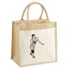 Cotton Pocket Jute Midi Tote Thumbnail