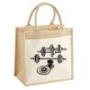 Cotton Pocket Jute Midi Tote Thumbnail