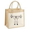 Cotton Pocket Jute Midi Tote Thumbnail