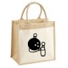 Cotton Pocket Jute Midi Tote Thumbnail