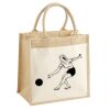 Cotton Pocket Jute Midi Tote Thumbnail