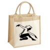 Cotton Pocket Jute Midi Tote Thumbnail