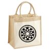 Cotton Pocket Jute Midi Tote Thumbnail