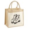 Cotton Pocket Jute Midi Tote Thumbnail