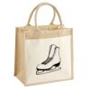 Cotton Pocket Jute Midi Tote Thumbnail