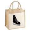 Cotton Pocket Jute Midi Tote Thumbnail