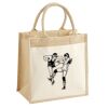 Cotton Pocket Jute Midi Tote Thumbnail