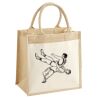 Cotton Pocket Jute Midi Tote Thumbnail