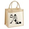 Cotton Pocket Jute Midi Tote Thumbnail