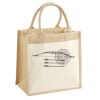 Cotton Pocket Jute Midi Tote Thumbnail