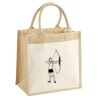 Cotton Pocket Jute Midi Tote Thumbnail