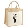 Cotton Pocket Jute Midi Tote Thumbnail