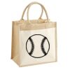 Cotton Pocket Jute Midi Tote Thumbnail