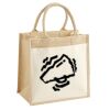 Cotton Pocket Jute Midi Tote Thumbnail
