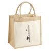 Cotton Pocket Jute Midi Tote Thumbnail