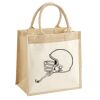 Cotton Pocket Jute Midi Tote Thumbnail