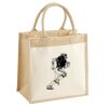 Cotton Pocket Jute Midi Tote Thumbnail